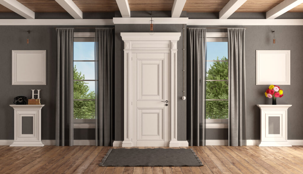 entry door inside a home gives a welcoming and clean look to the space.