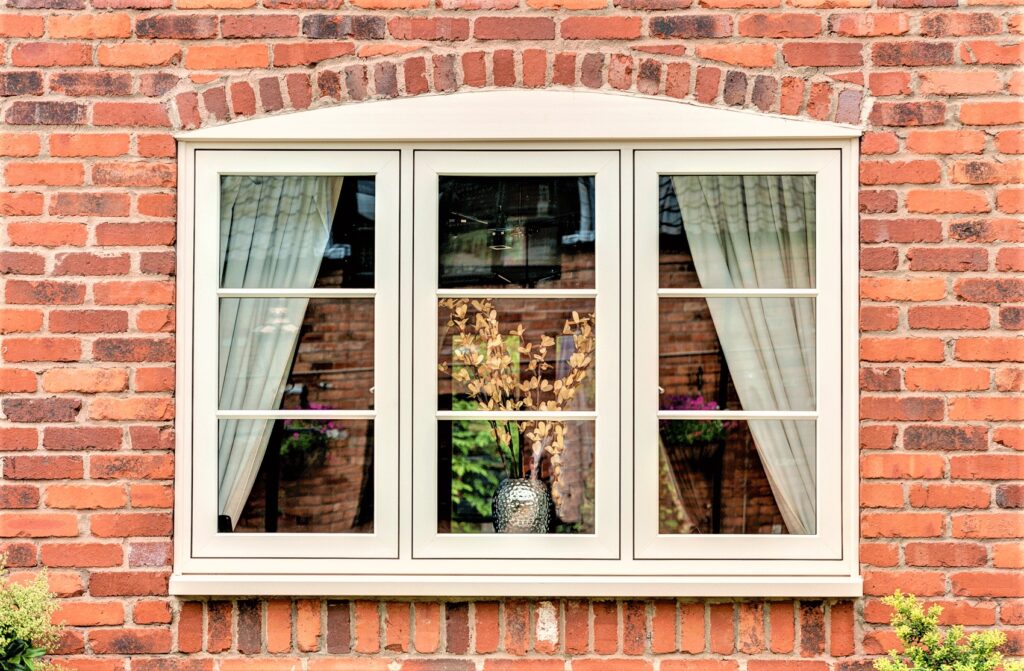 A casement window with a sleek design, perfect for letting in fresh air and sunlight